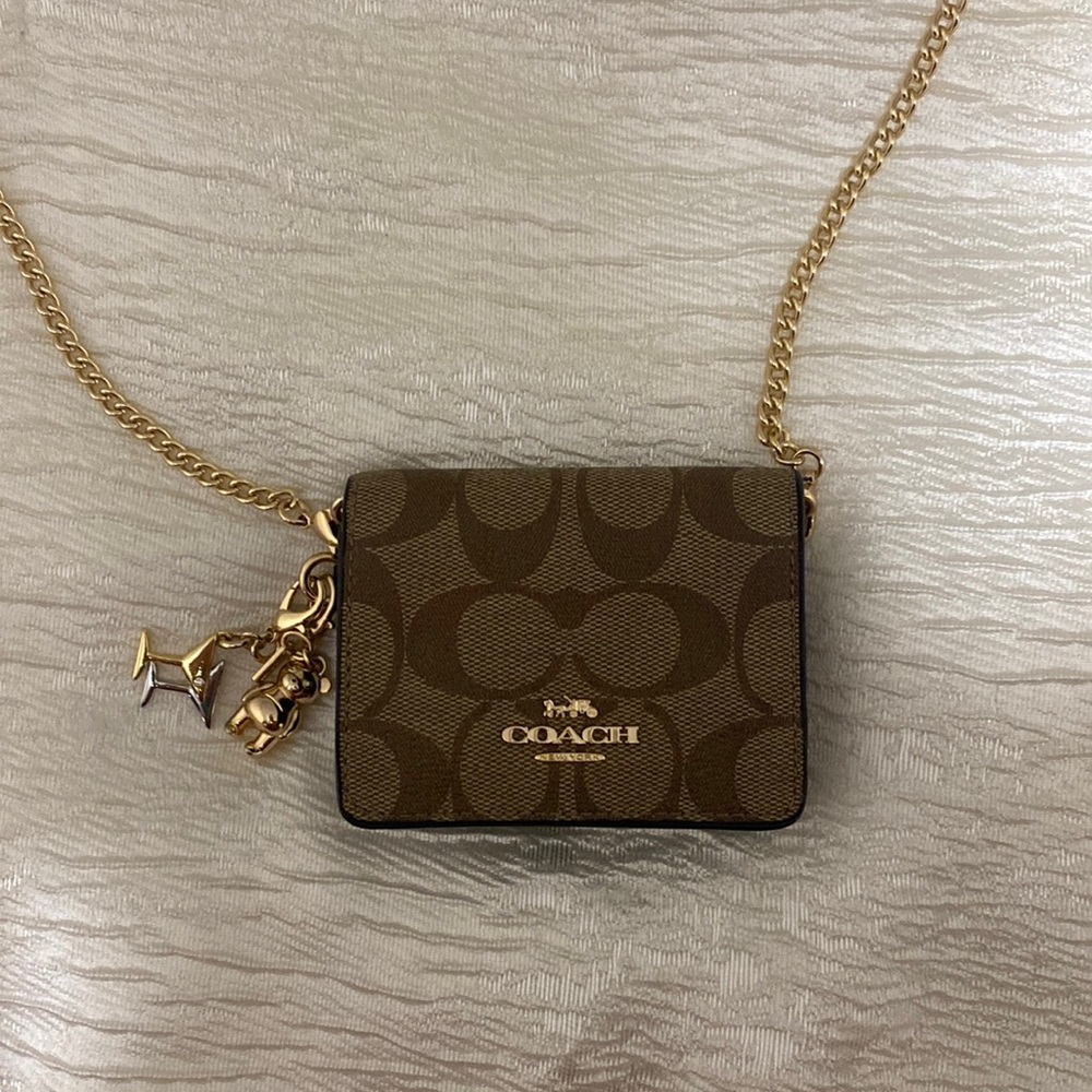 Coach card bag